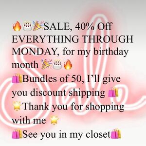 Birthday sale